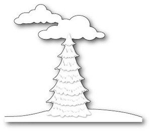 Memory Box Die - Snowy Tree Landscape